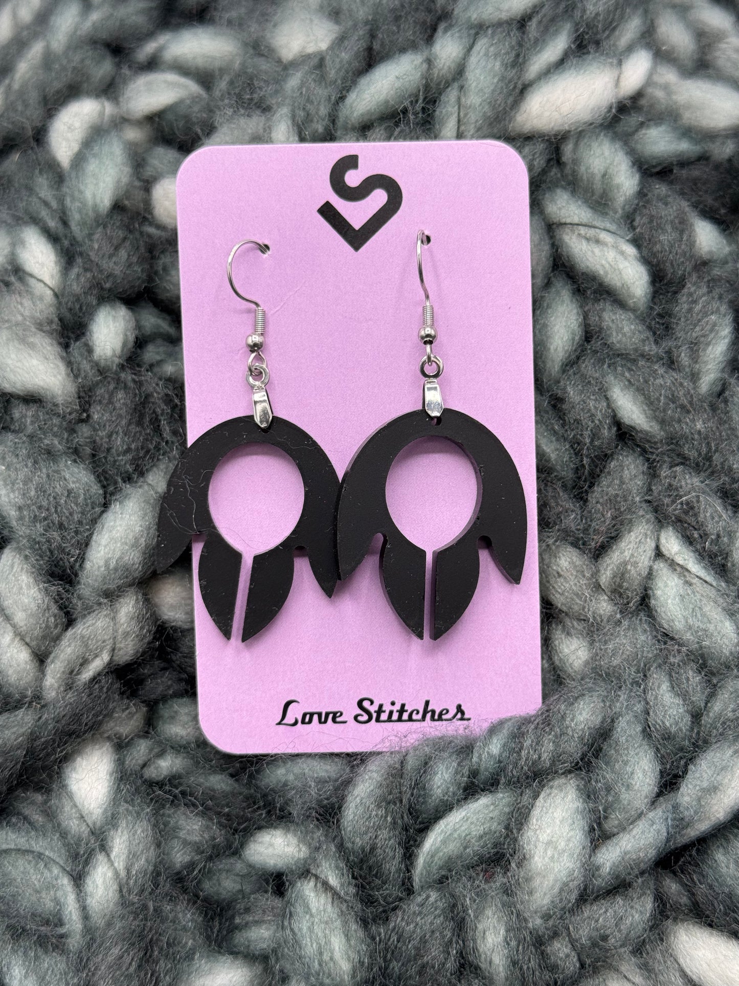 hoof style earrings