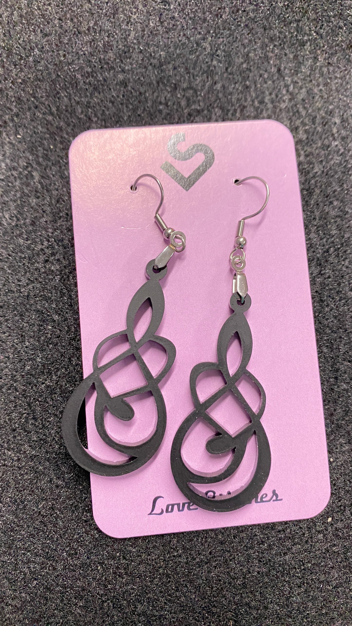 swirl abstract earrings